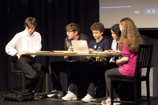 Freshmen and sophomores perform in  their exclusive play, Siri-ously.