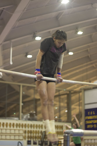 Freshmen lead gymnastics to state, main contributors to record season