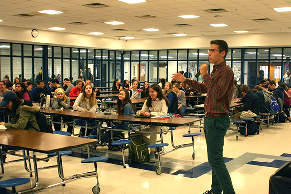  Addressing Key Club members, leader John Schurer explains future volunteer opportunities. On April 22, Key Club will host a leadership conference at GBS for Chicagoland service clubs.