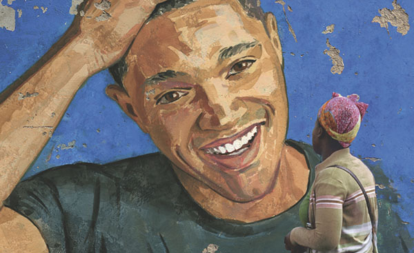 NOTABLE NOAH:   Gazing at a portrait of her son, Trevor Noah’s mother is displayed on the cover of Noah’s memoir titled, Born a Crime. Noah’s stories center around his childhood, as he grew up in apartheid South Africa, the son of a black woman and a white man.