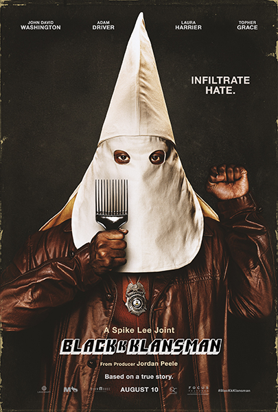 BlacKkKlansman  addresses social issues through historical lens