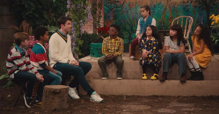 Comedic Cast: Sitting amongst a group of children, Mulaney discusses existential topics with his “kid pals,” including their biggest fears and the purpose of life. John Mulaney & the Sack Lunch Bunch reminds its audiences that a good laugh and good deeds can go a long way. Source: Netflix