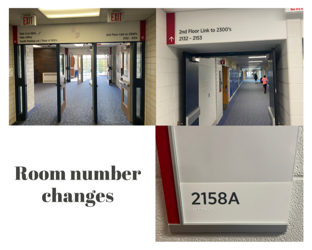 Changes to room numbers prompts confusion