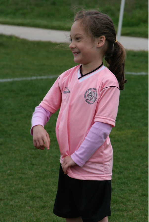 Koopersmith+flashes+a+big+smile+on+the+soccer+field.+Photo+courtesy+of+Rachel+Koopersmith.