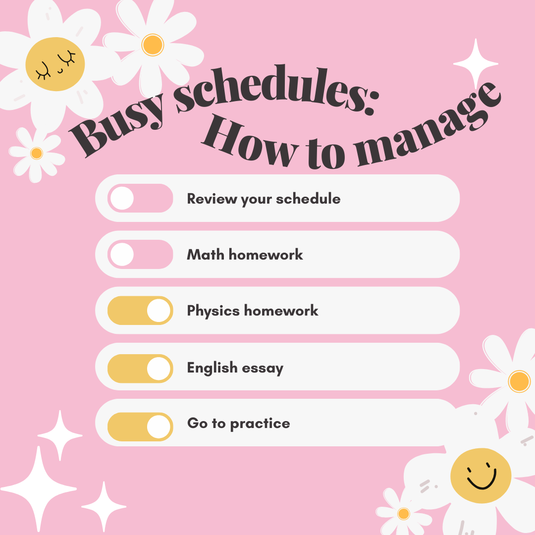 Busy Schedules: how to manage