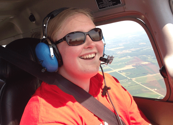 Up, up and away: Horvath spends summer flying