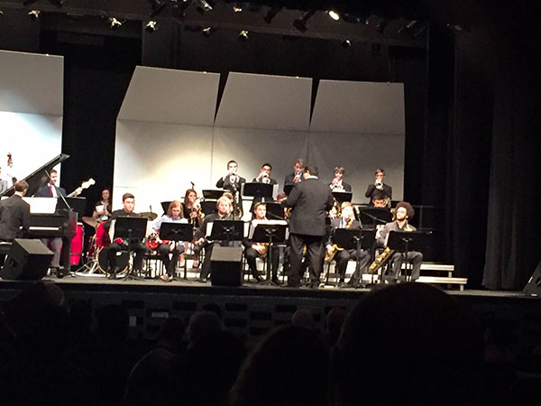 Directed by an ILMEA composer, South students and others from the district perform at the Illinois Music Education Associations (ILMEA) festival. According to Band Director Greg Wojcik, the festival features several types of music from jazz to classical choir.