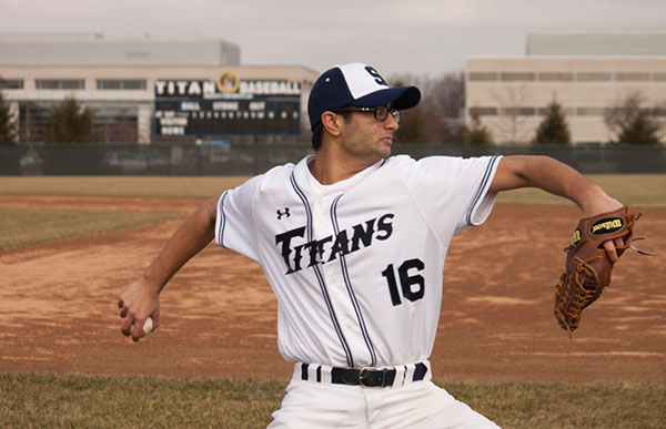 PEREFECT PITCH: Warming up his pitch, Senior Sejay Patel prepares for an upcoming game at one of his practices. The varsity team will be heading to Regionals this weekend in Mundelien, Illinois.