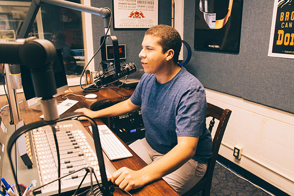 MONDAY WITH MANNY: On air for WGBK, senior Manny Martinez discusses baseball topics on his radio show Colombian Clubhouse which airs on Mondays at 5:30. In addition to WGBK, Martinez also is a part of Souths TV program.