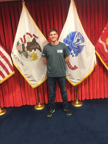 TAYLOR IN TRAINING: With the goal of becoming a Cavalry Scout, senior Taylor Keime will attend basic training for the armed services in Fort Benning, Georgia after high school.  Keime says he hopes that serving in the Armed Services will help him find the direction he wants to go in life.