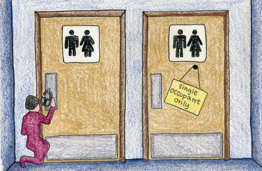 Administration+removes+locks+from+gender+neutral+bathrooms