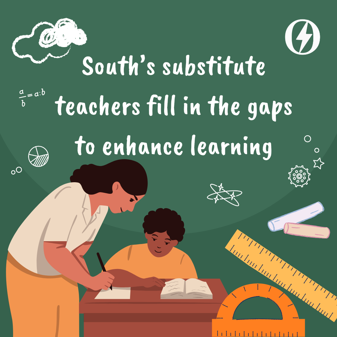 South's substitute teachers fill in the gaps to enhance learning