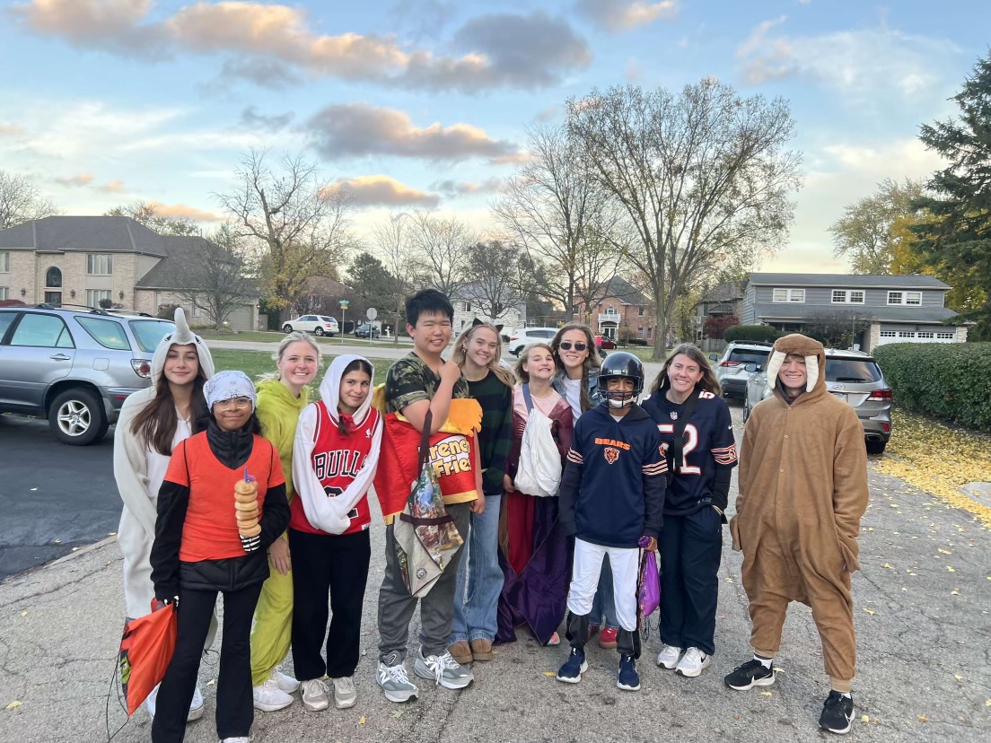 MOTIVATING MENTORS: Every year, Peer Mentors goes trick-or-treating around the Glenview neighborhoods on Halloween. This is a great bonding experience for the students and a very popular event the club looks forward to every year.