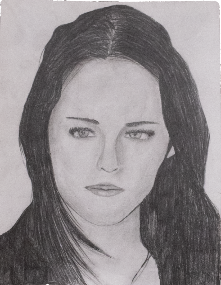 Khloe Borczyk, eighth grader at Springman Middle School, had her graphite portrait of Kristen Stewart artwork receive an Honorable Mention.