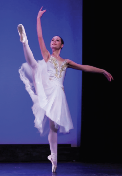 ON POINTE: Junior Jillia Aralis dances at the Youth American Grand Prix (YAGP) at Dominican University in River Forest, IL on Jan. 26, 2025. YAGP is a non-profit dance education organization dedicated to supporting dancers ages 9 to 19 of all backgrounds. YAGP the world’s largest international ballet competition, and provides scholarships, masterclasses, and workshops to young dancers.