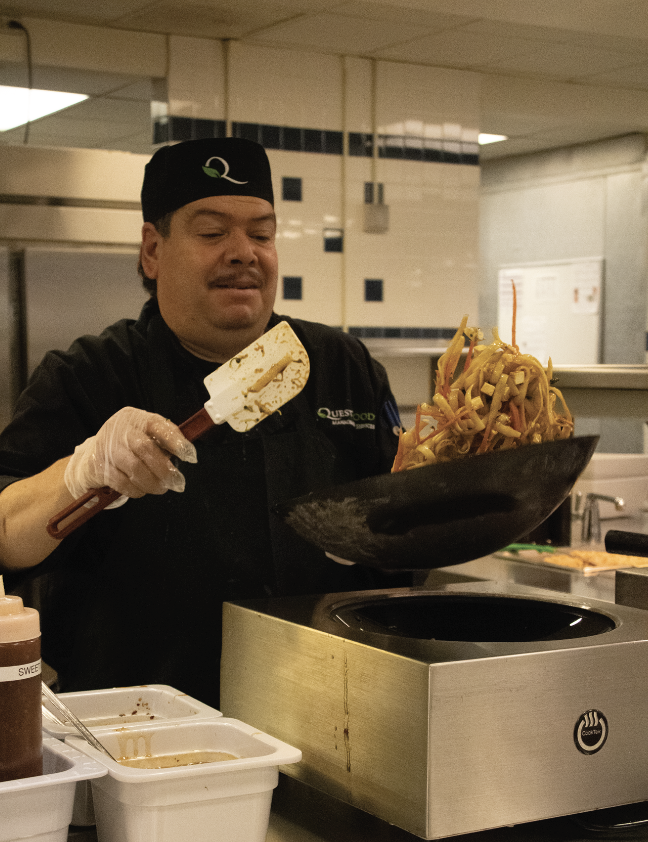 Serving with care, passion from behind the counter