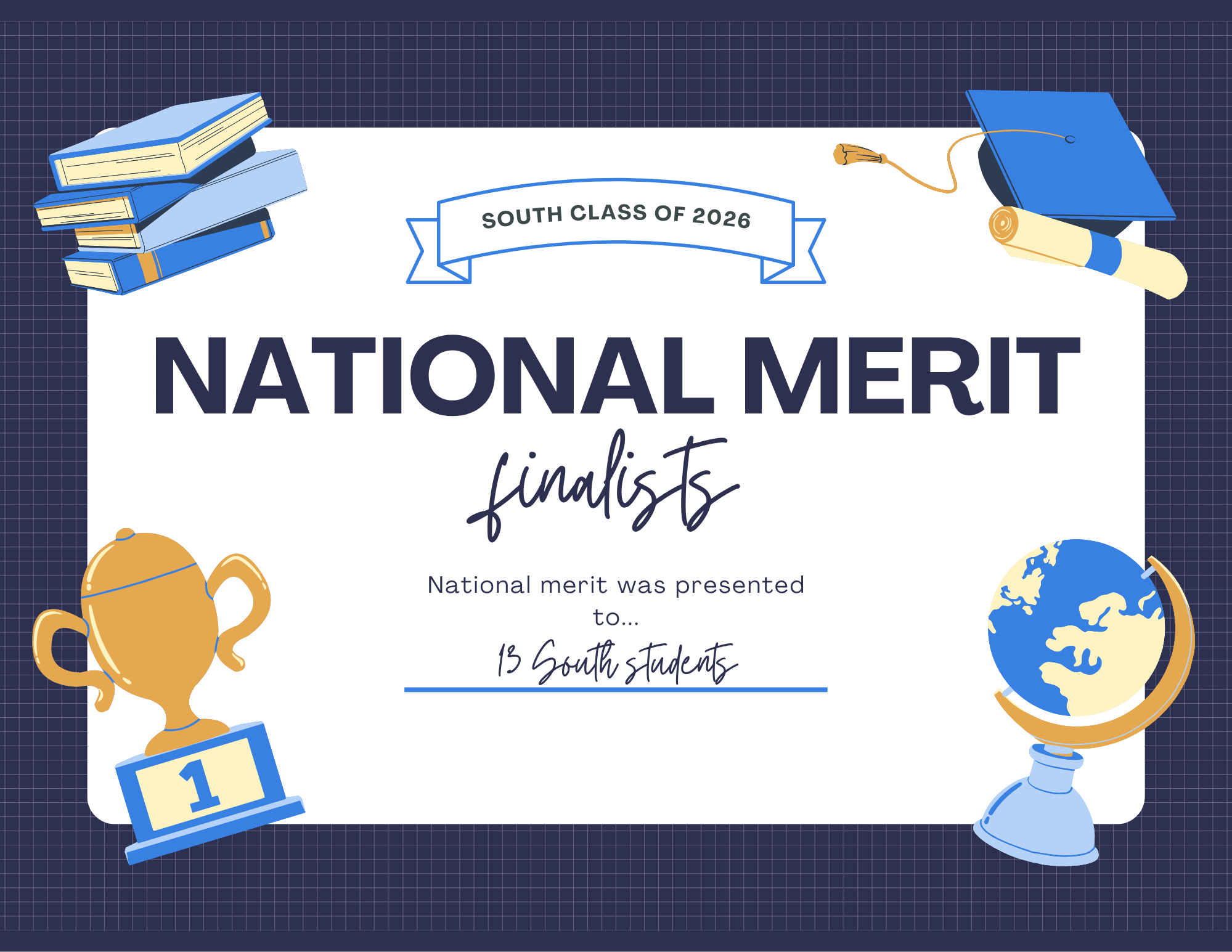 13 South seniors named National Merit finalists – The Oracle
