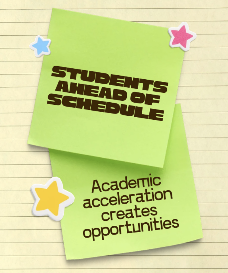 Students ahead of schedule